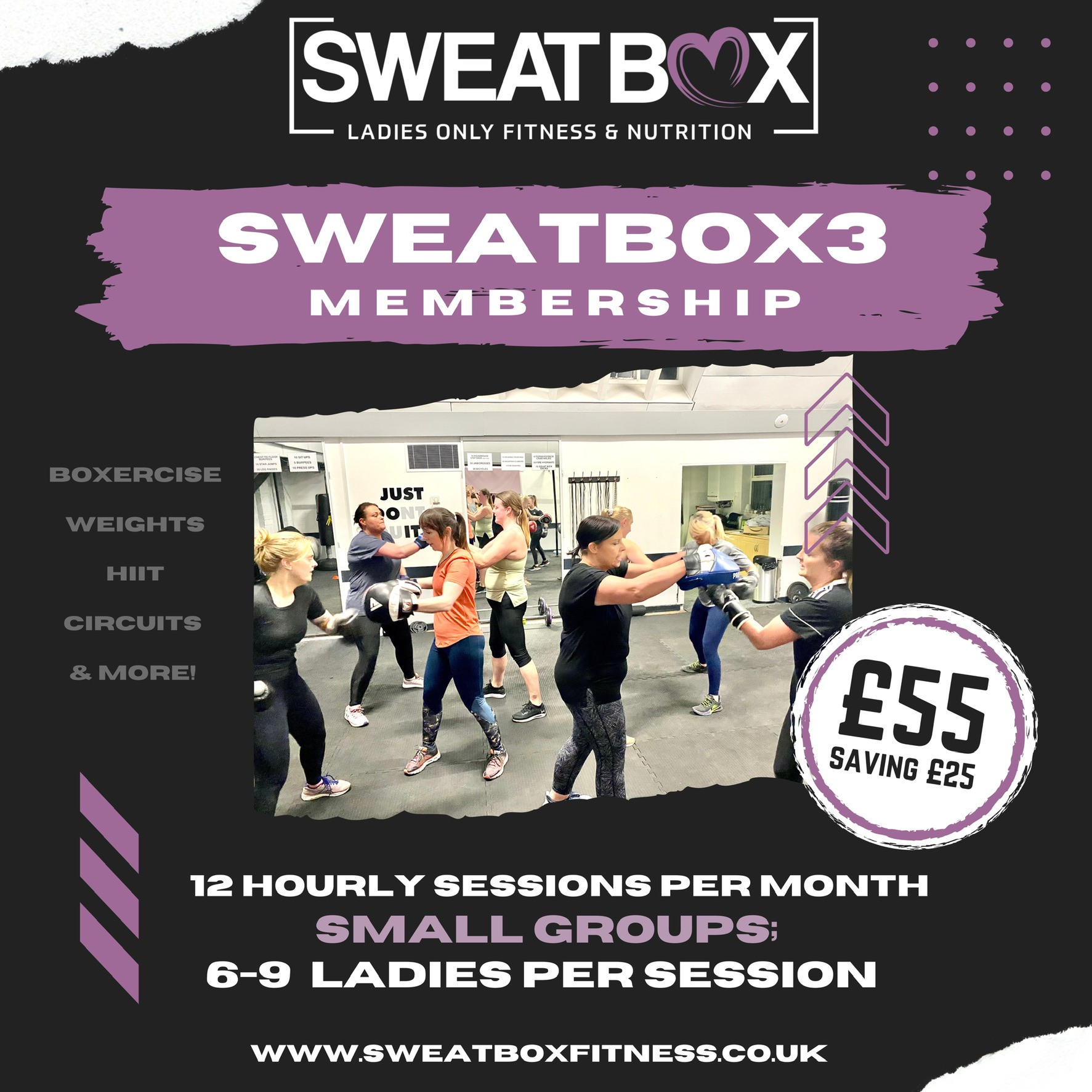 Sweatbox 3 Membership Sweat Box Fitness